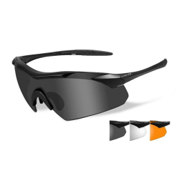 Wiley X - Vapor Grey/Clear/Light Rust med sort stel