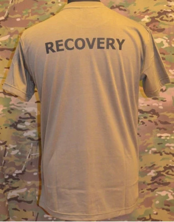 RAVEN - T-shirt, MTS-khaki - med RECOVERY tryk