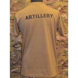 RAVEN - T-shirt, MTS-khaki - med ARTILLERY tryk