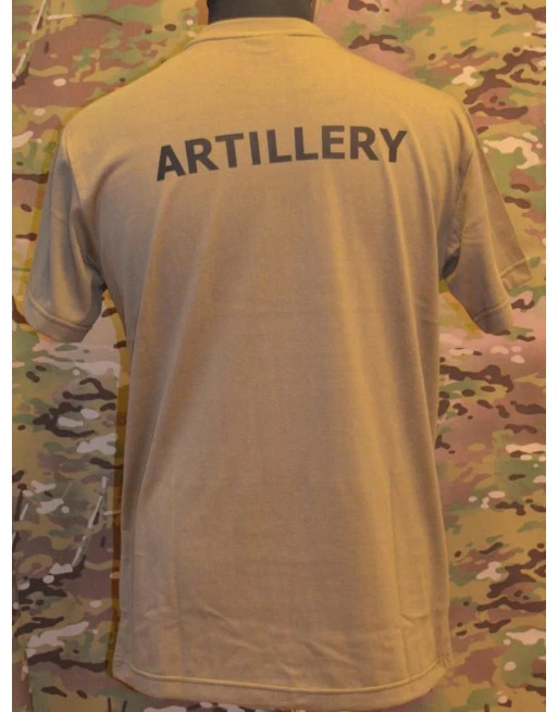 RAVEN - T-shirt, MTS-khaki - med ARTILLERY tryk