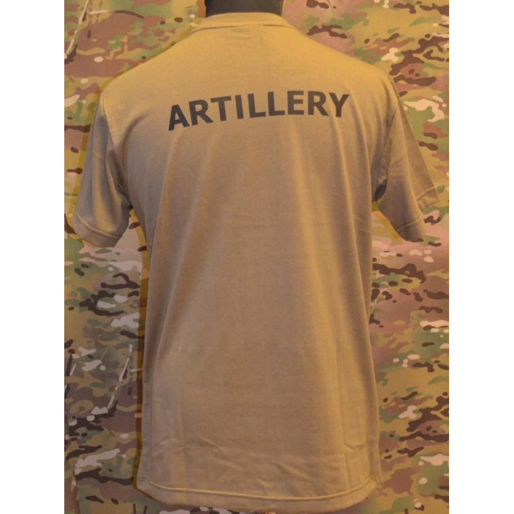 RAVEN - T-shirt, MTS-khaki - med ARTILLERY tryk