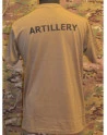 RAVEN - T-shirt, MTS-khaki - med ARTILLERY tryk