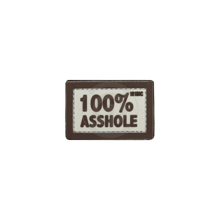 100% Asshole 3D PVC Patch