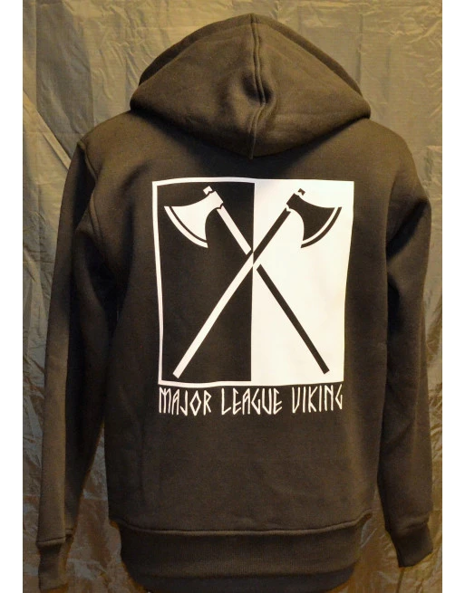 Major League Viking - Hoodie with Axes, Black/white