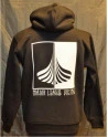 Major League Viking - Hoodie med Skib, Sort/Hvid