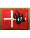 Dannebrog K9, big - On velcro