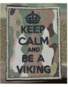 KEEP CALM and CARRY ON Patch - MultiCam med velcro