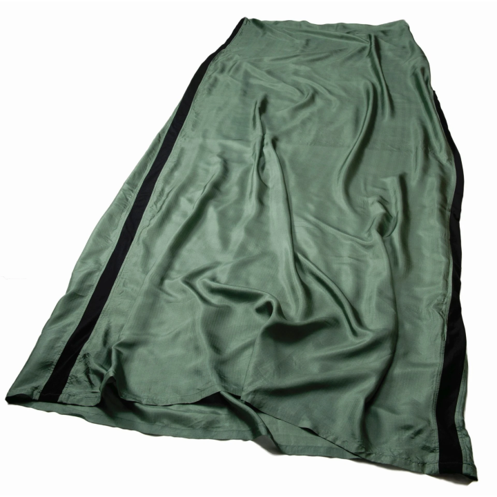 Silk Stretch Liner Long Eucalyptus