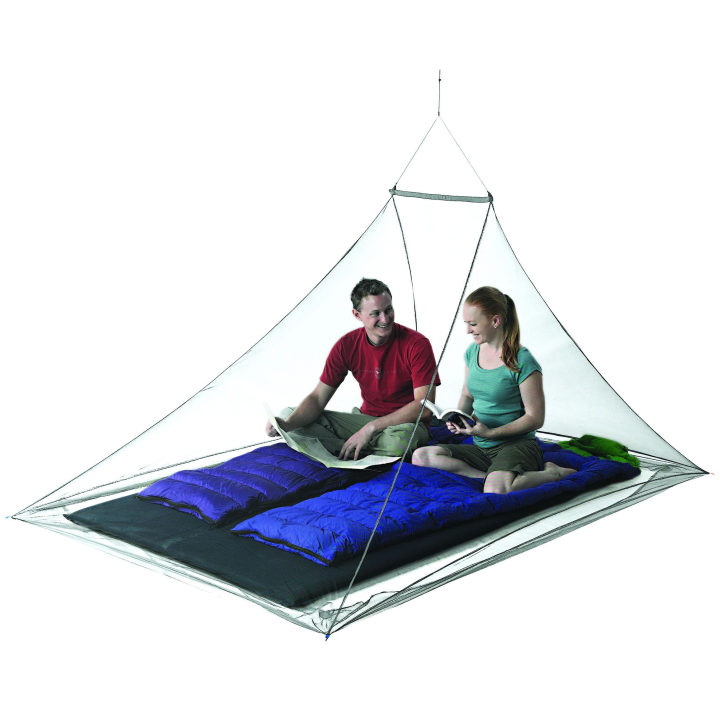 Nano Mosquito Pyramid Net Double Grey