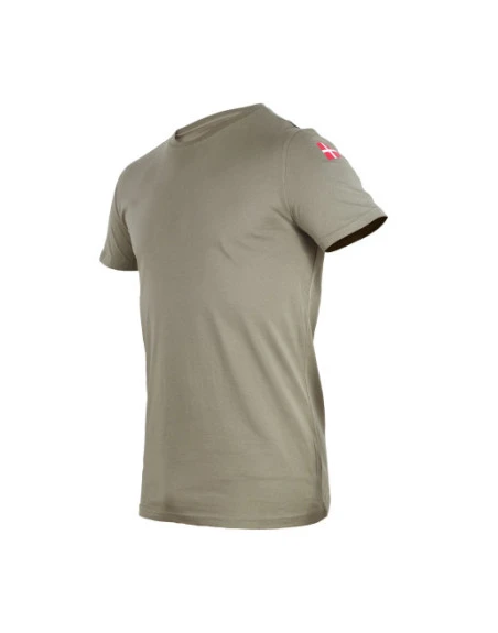 MLV - Duty T-shirt, MTS Khaki med Dannebrog