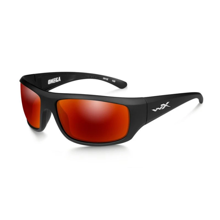 OMEGA Polarized Crimson Mirror Matte Black Frame