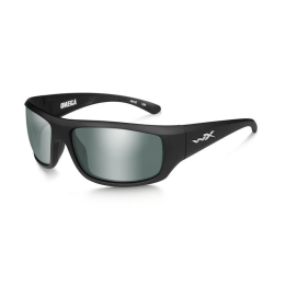 Wiley X -OMEGA Pol Green Platinum Flash Matte Black Frame