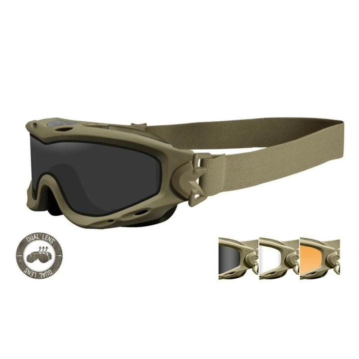 Wiley X - SPEAR Dual Smoke/Clear/Rust Tan Frame