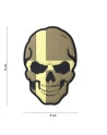 PATCH 3D PVC SKULL SWEDEN SUBDUED