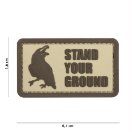 PATCH 3D PVC STAND YOUR GROUND COYOTE