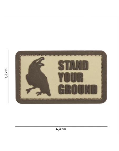 PATCH 3D PVC STAND YOUR GROUND COYOTE