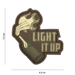 PATCH 3D PVC LIGHT IT UP BLACK