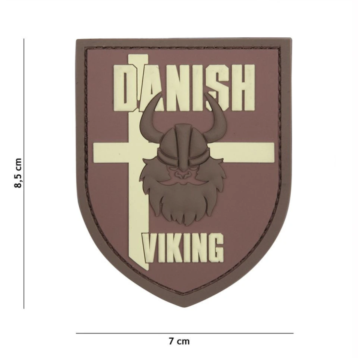 PATCH 3D PVC DANISH VIKING BROWN