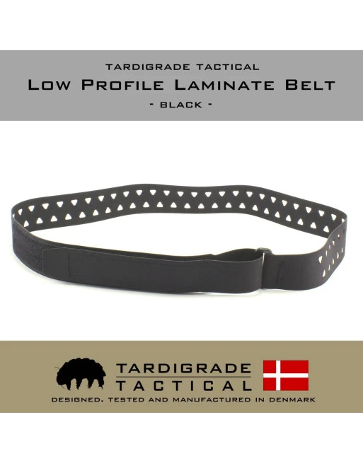 Tardigrade Tactical – Low Profile Laminate Belt, Sort