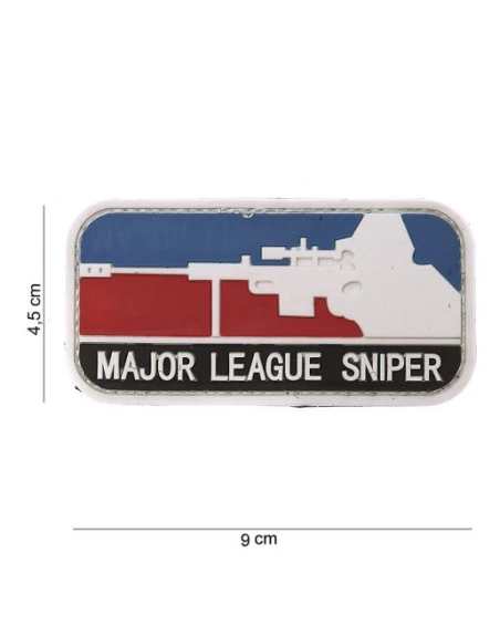 Major League Sniper 3D PVC Patch (Rød/hvid/blå)
