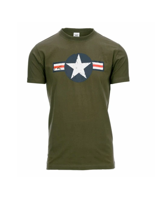T-shirt - USAF WW-II, Oliven