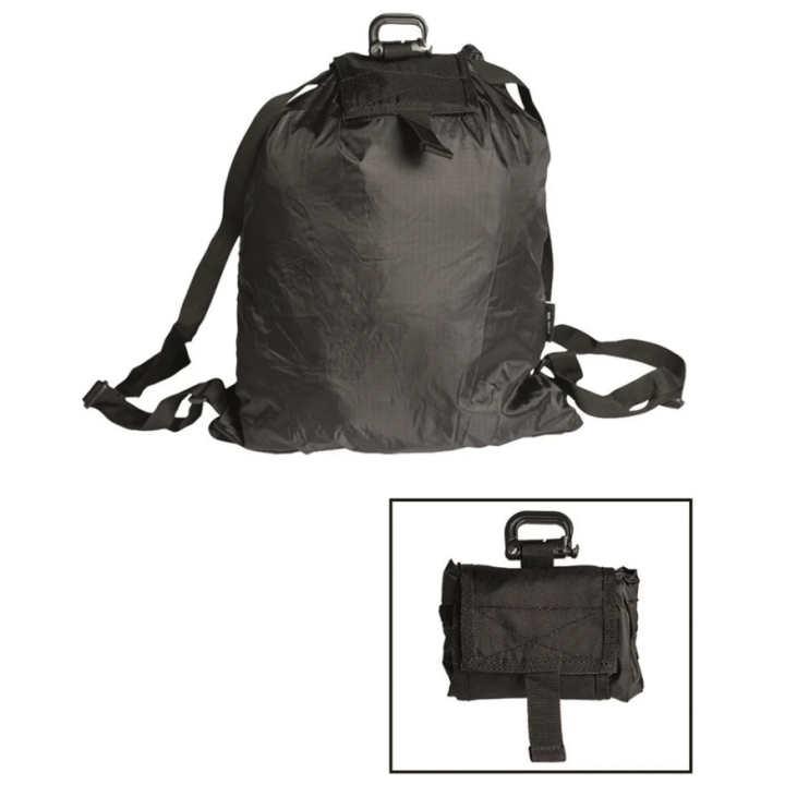 Mil-Tec - Roll-up Rucksack, Black