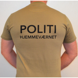 RAVEN - T-shirt, MTS-khaki - med Politihjemmeværnet tryk på ryg