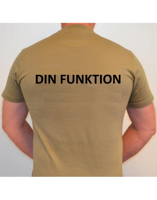 RAVEN - T-shirt, MTS-khaki - med FUNKTION tryk på ryg