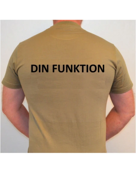 RAVEN - T-shirt, MTS-khaki - med FUNKTION tryk på ryg