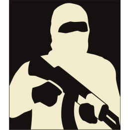 Reshet Graf - Thermal Target, Half Man AK-47 (46x48cm)
