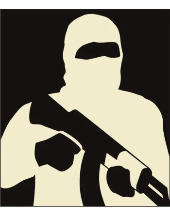 Reshet Graf - Thermal Target, Half Man AK-47 (46x48cm)