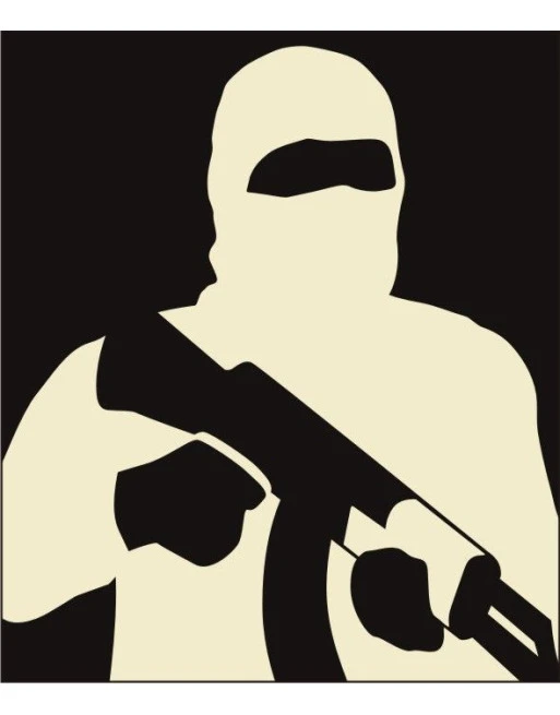 Reshet Graf - Thermal Target, Half Man AK-47 (46x48cm)