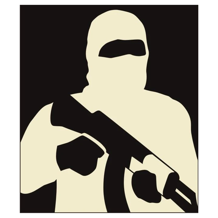Reshet Graf - Thermal Target, Half Man AK-47 (46x48cm)
