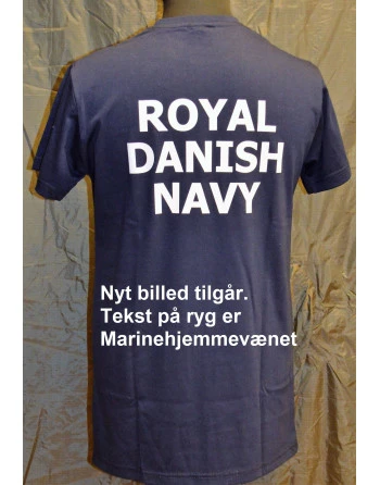 RAVEN - T-shirt, Marineblå med MARINEHJEMMEVÆRNET tryk på ryg