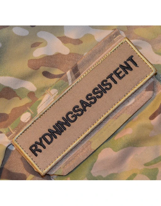 RYDNINGSASSISTENT ærmemærke, MTS-Khaki/sort på velcro
