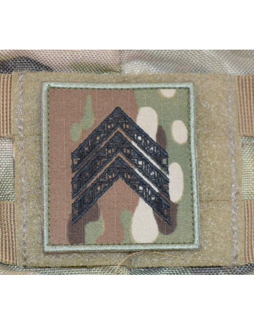 Feltgradstegn Sergent (uden bue), MultiCam på Velcro