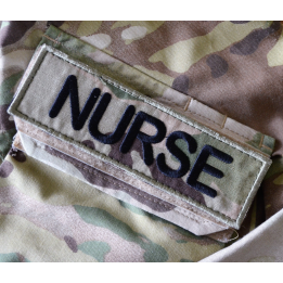 NURSE ærmemærke, MultiCam på velcro