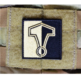 Thors Hammer - Sort/Khaki, 5x5cm
