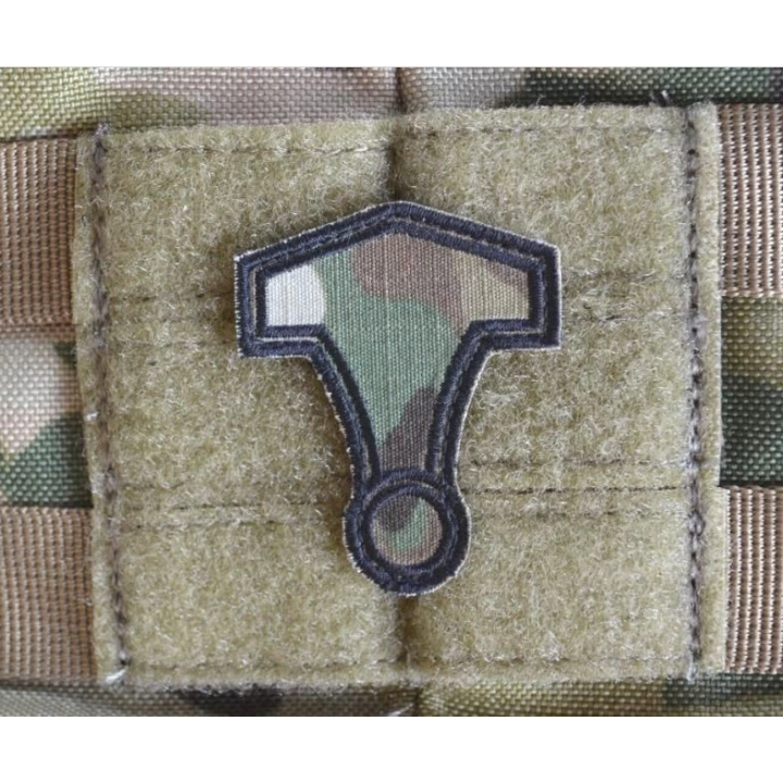 Thors Hammer, udskåret, MultiCam på Velcro