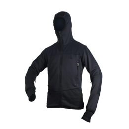 MLV - Tactical Tight Fleece (TTF), med hætte, sort
